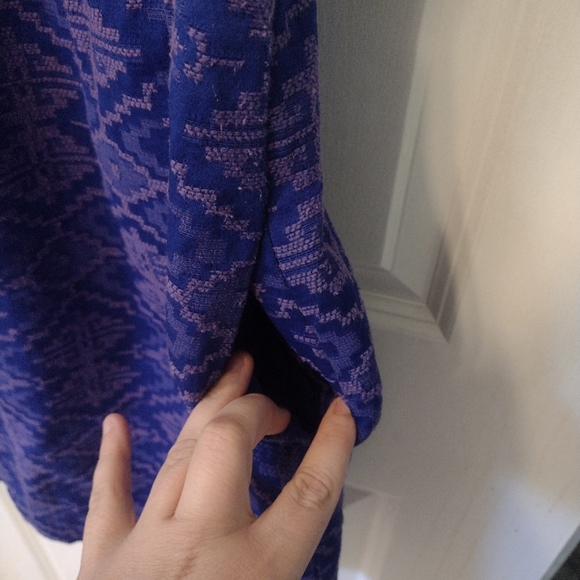 Maeve by Anthropologie Averie Dress Size 6 Blue Purple - Picture 6 of 8